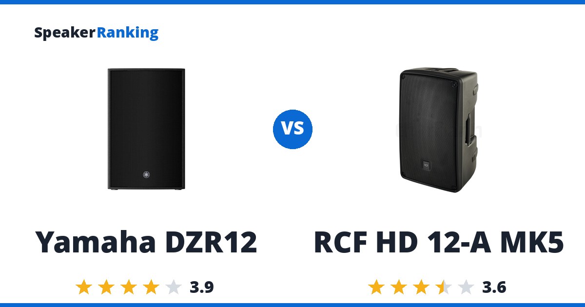 Yamaha DZR12 vs RCF HD 12-A MK5