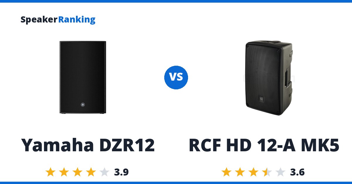 Yamaha DZR12 vs RCF HD 12-A MK5