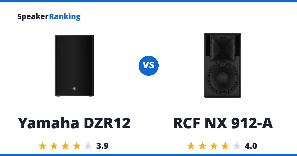 Yamaha DZR12 vs RCF NX 912-A