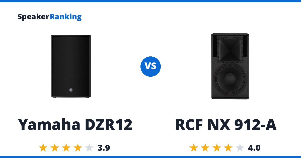 Yamaha DZR12 vs RCF NX 912-A