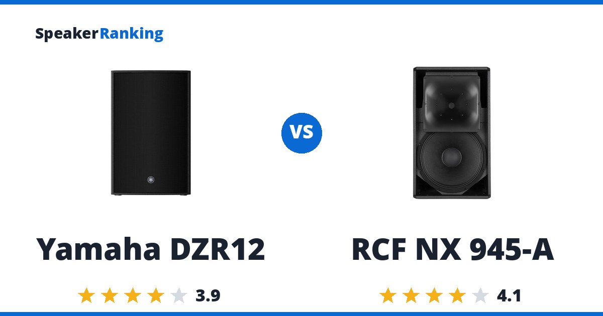 Yamaha DZR12 vs RCF NX 945-A