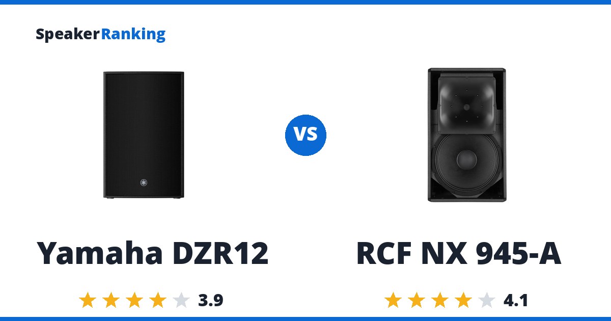Yamaha DZR12 vs RCF NX 945-A