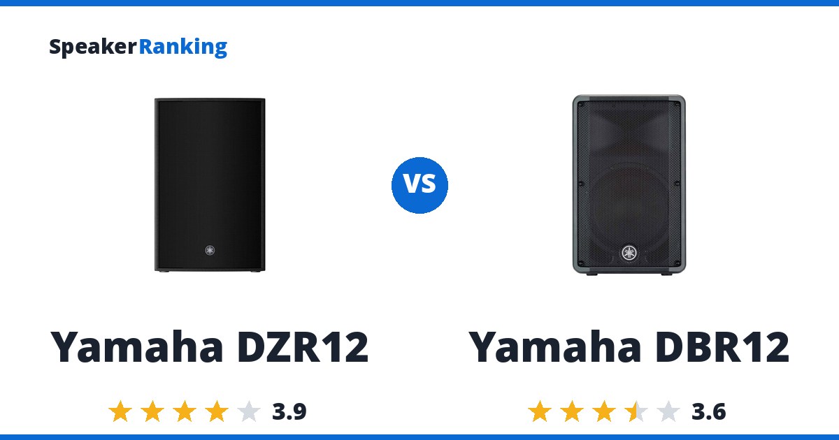 Yamaha DZR12 vs Yamaha DBR12