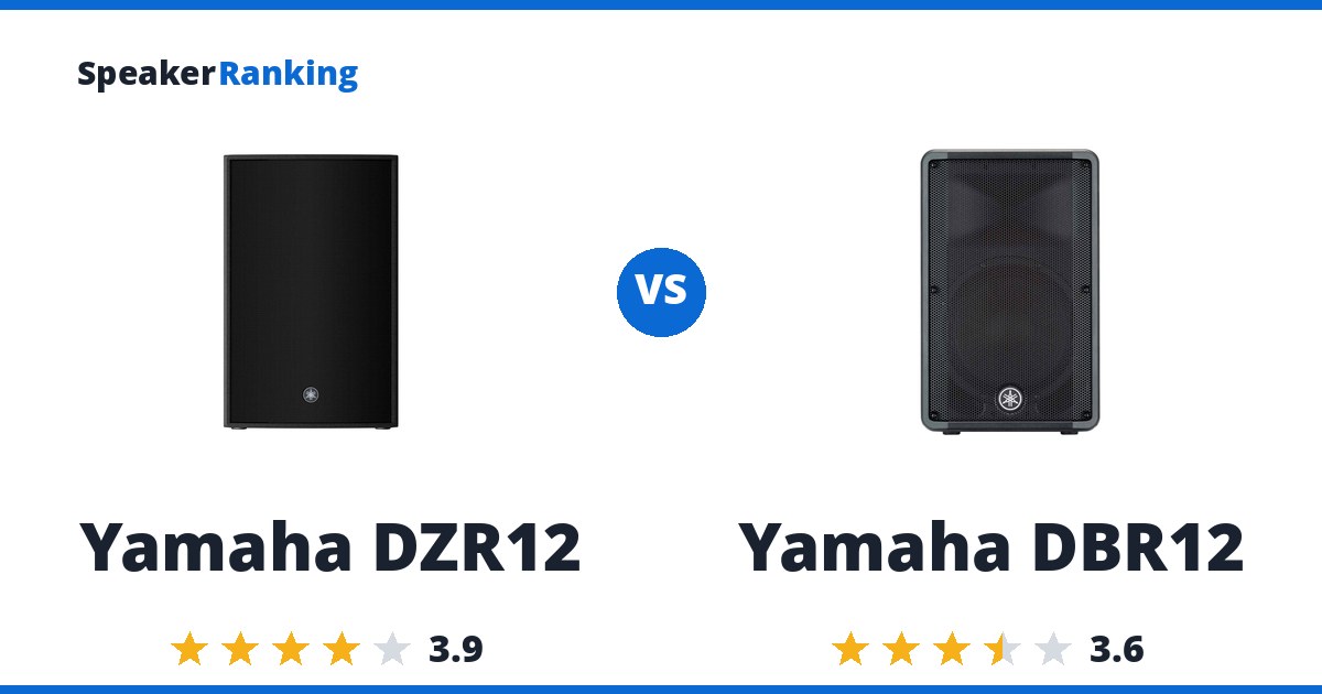 Yamaha DZR12 vs Yamaha DBR12