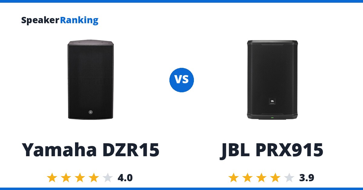 Yamaha DZR15 vs JBL PRX915