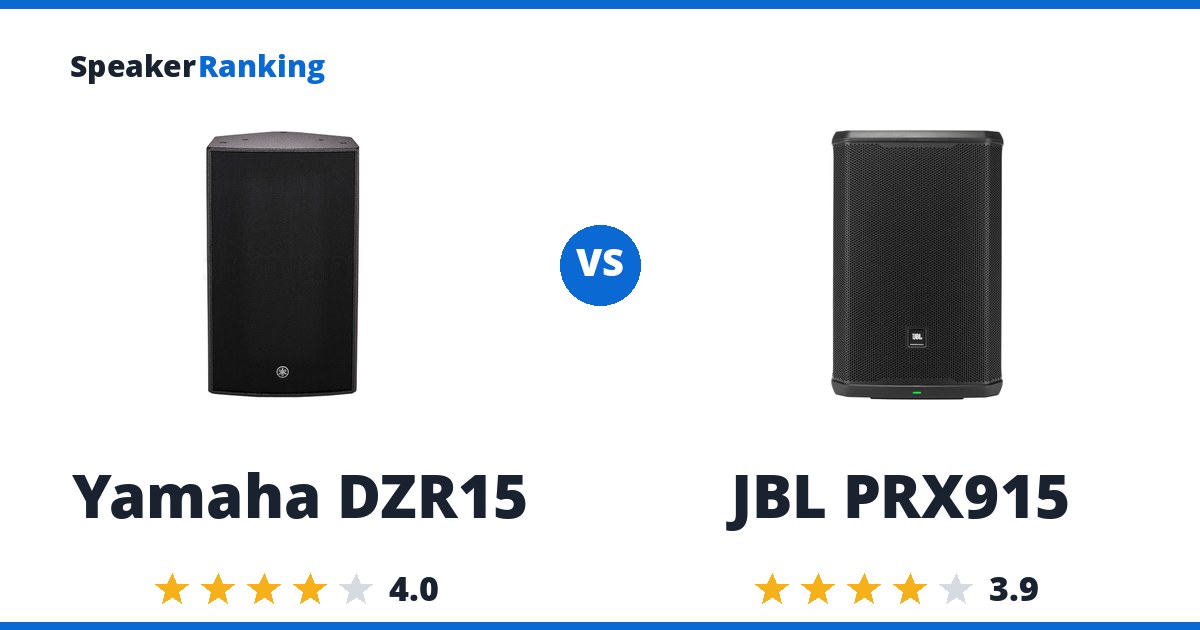 Yamaha DZR15 vs JBL PRX915