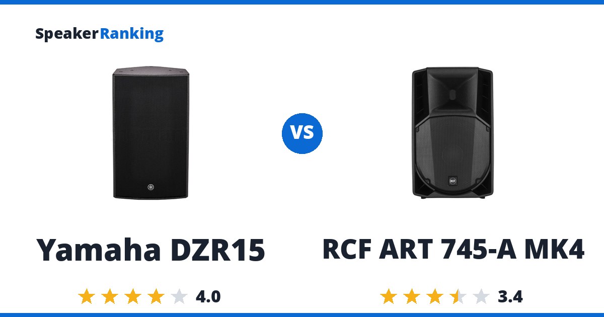 Yamaha DZR15 vs RCF ART 745-A MK4