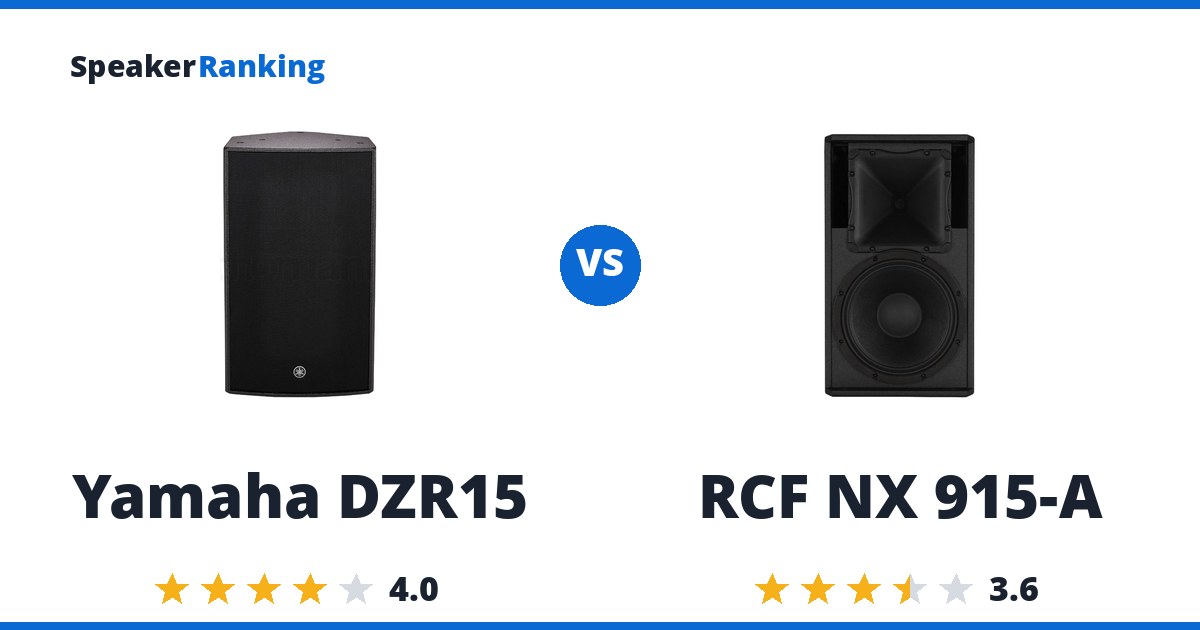 Yamaha DZR15 vs RCF NX 915-A