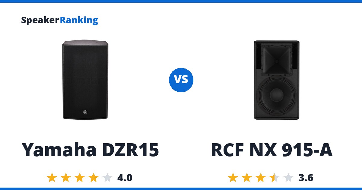 Yamaha DZR15 vs RCF NX 915-A