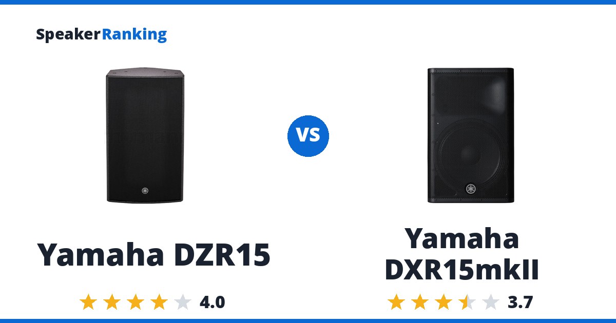 Yamaha DZR15 vs Yamaha DXR15mkII
