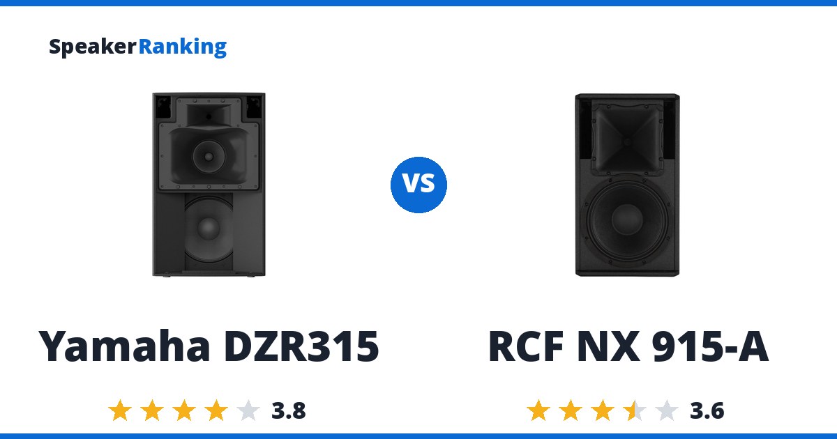 Yamaha DZR315 vs RCF NX 915-A