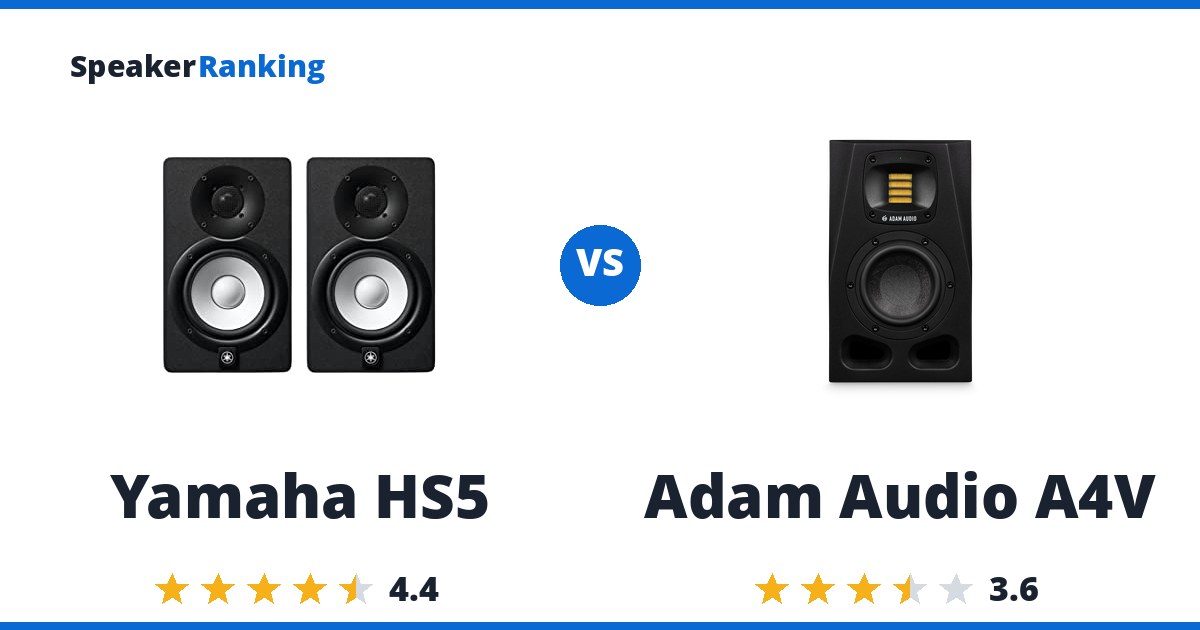 Yamaha HS5 vs Adam Audio A4V