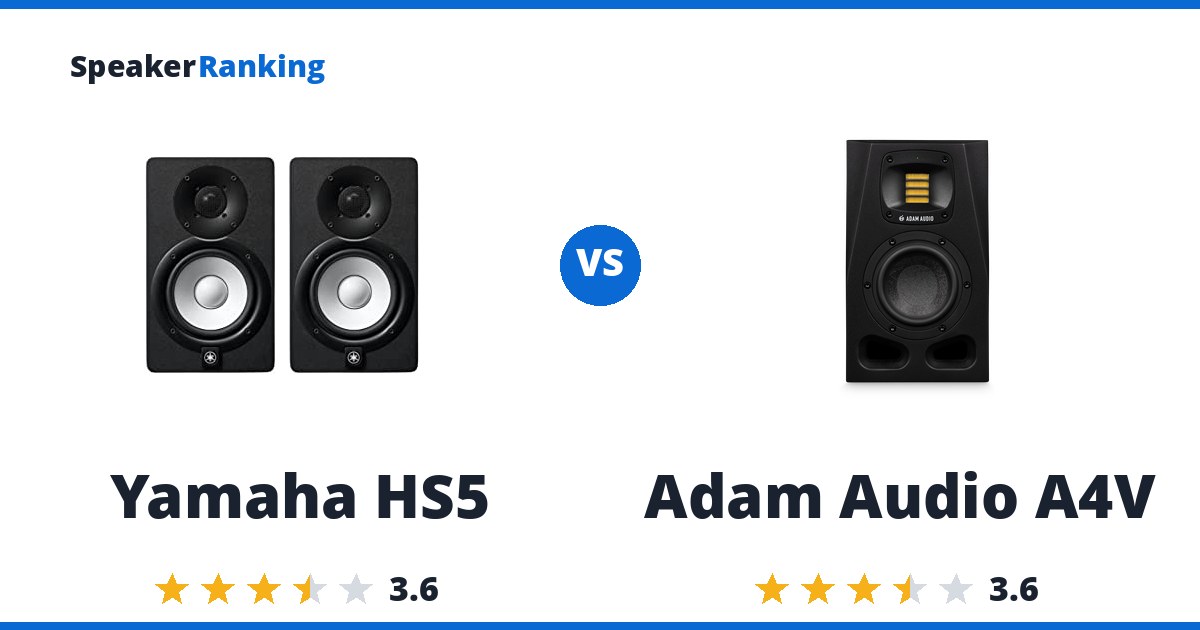 Yamaha HS5 vs Adam Audio A4V