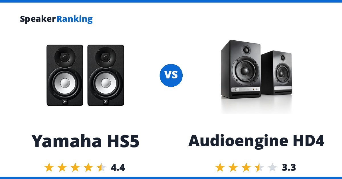 Yamaha HS5 vs Audioengine HD4