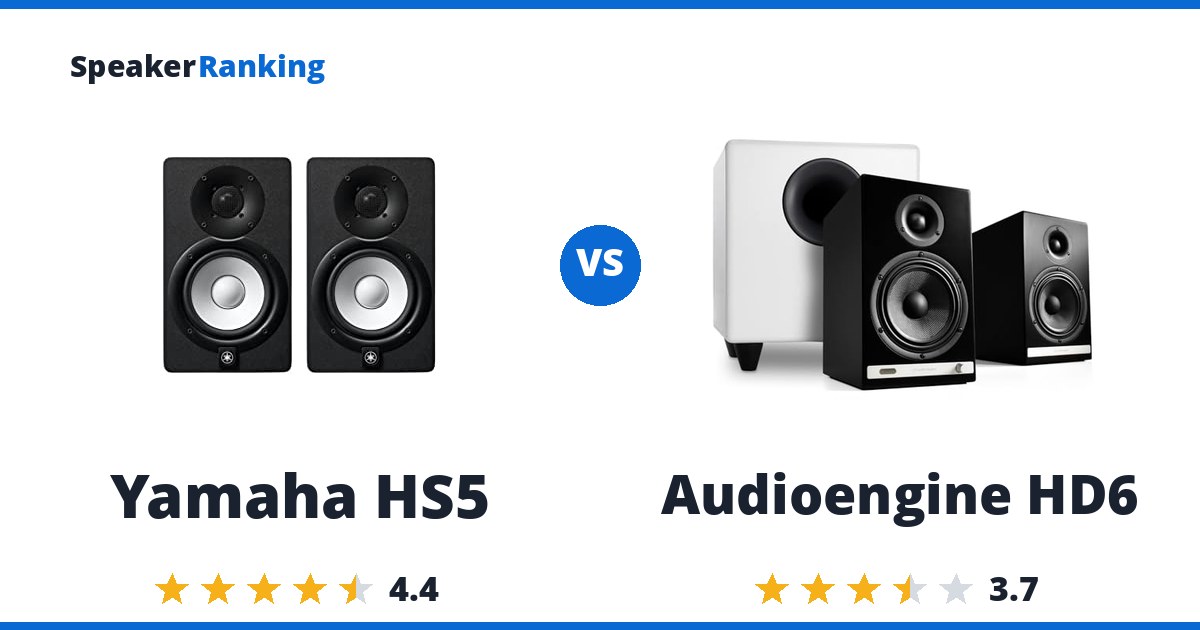 Yamaha HS5 vs Audioengine HD6