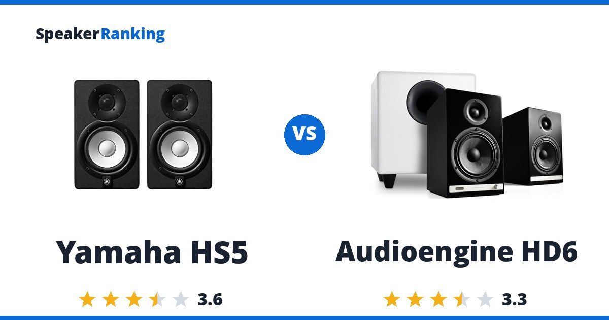 Yamaha HS5 vs Audioengine HD6