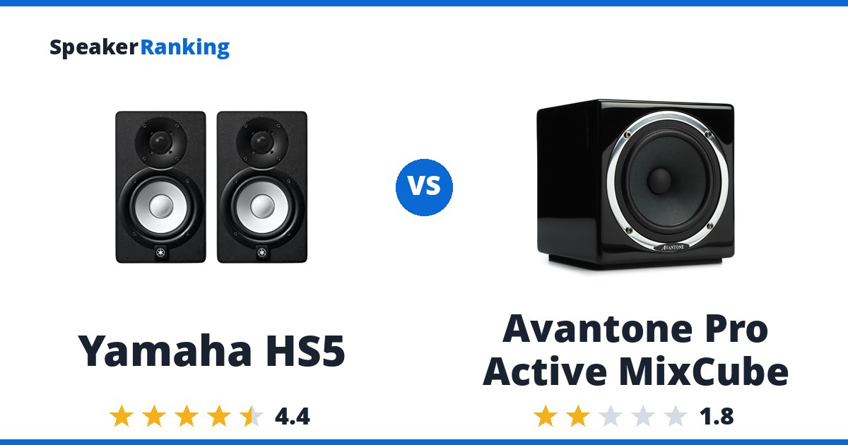 Yamaha HS5 vs Avantone Pro Active MixCube