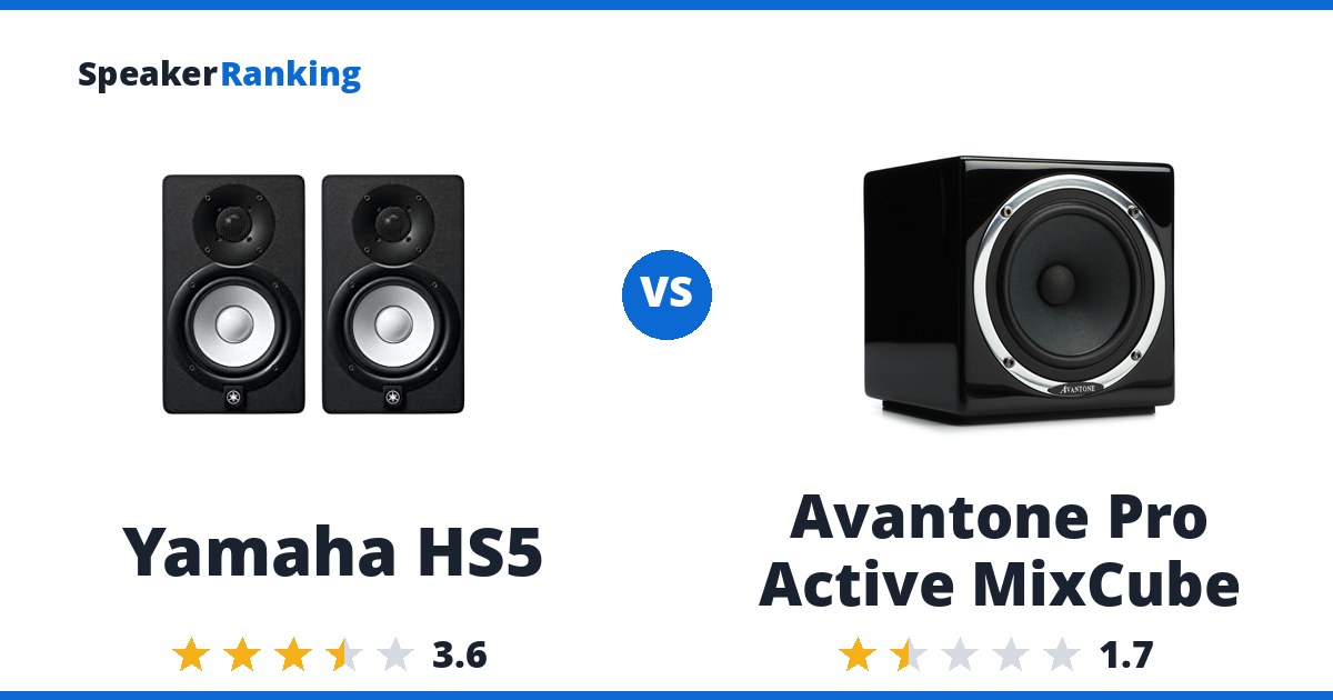 Yamaha HS5 vs Avantone Pro Active MixCube