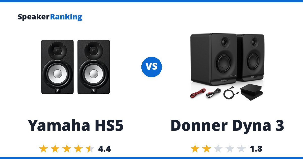 Yamaha HS5 vs Donner Dyna 3