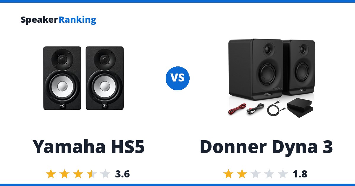 Yamaha HS5 vs Donner Dyna 3