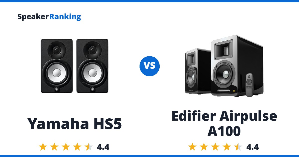 Yamaha HS5 vs Edifier Airpulse A100