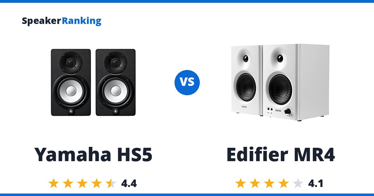Yamaha HS5 vs Edifier MR4