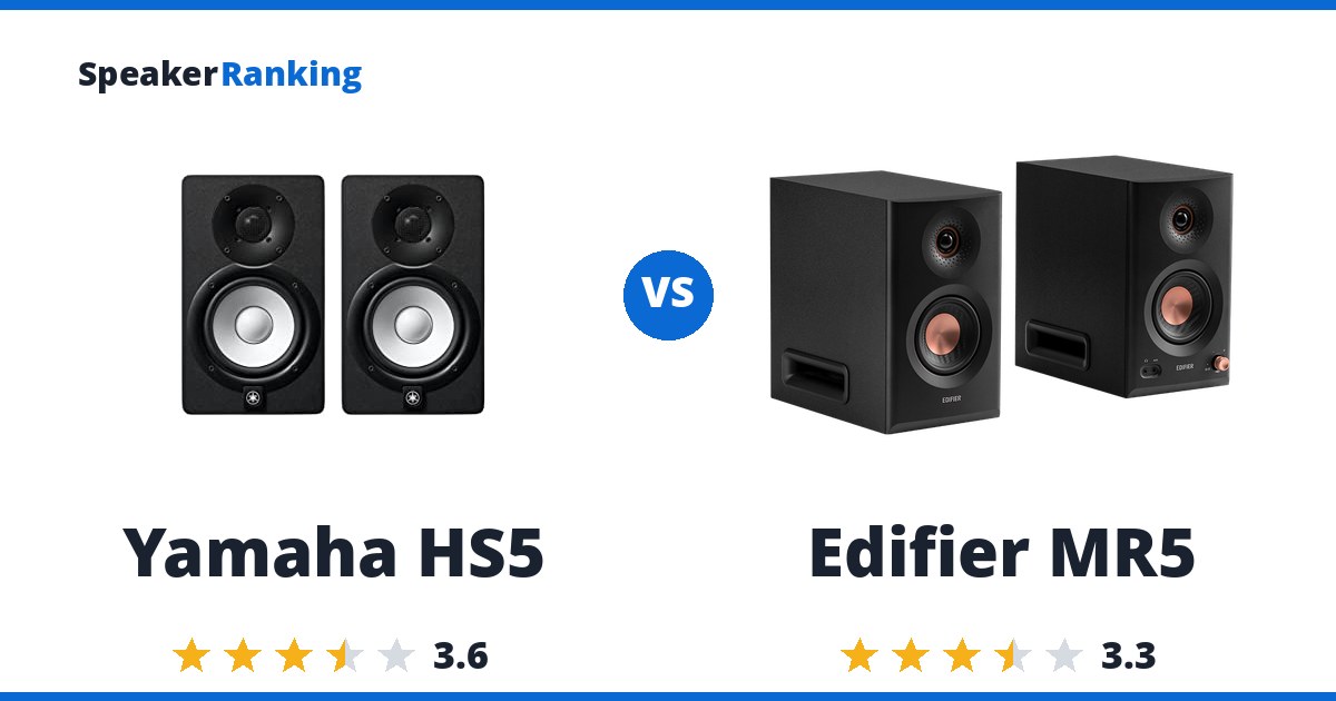 Yamaha HS5 vs Edifier MR5