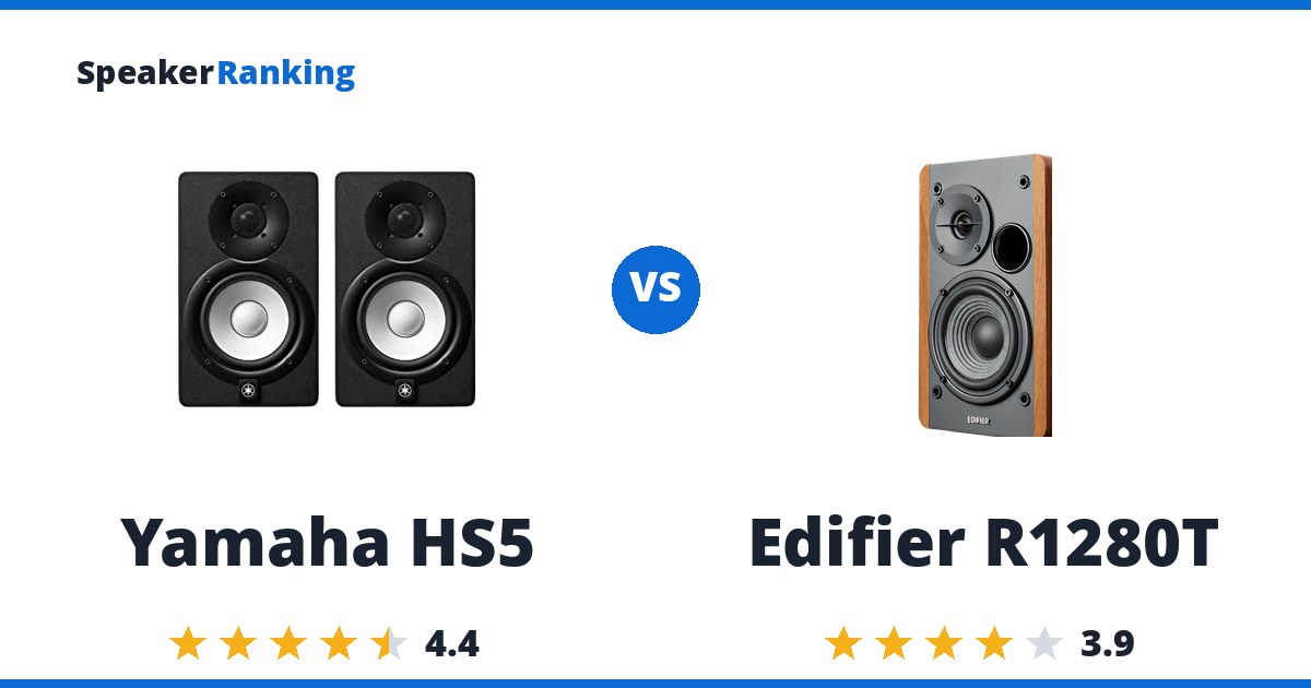 Yamaha HS5 vs Edifier R1280T