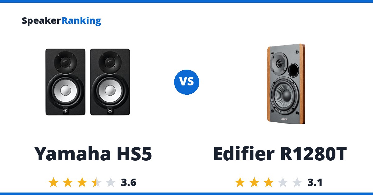 Yamaha HS5 vs Edifier R1280T