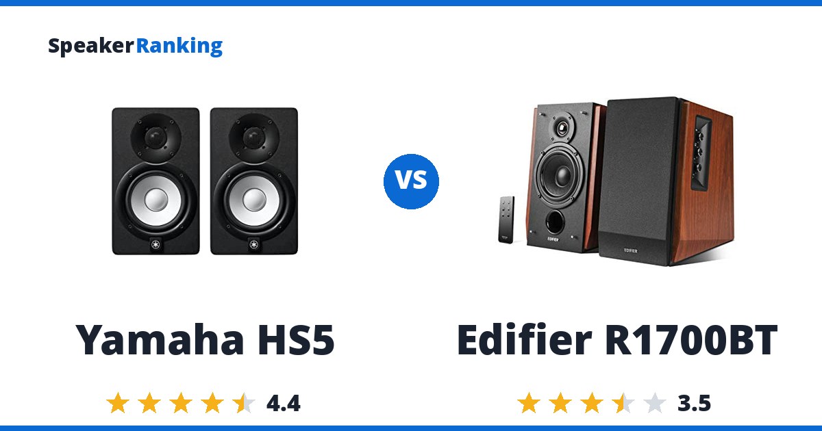 Yamaha HS5 vs Edifier R1700BT