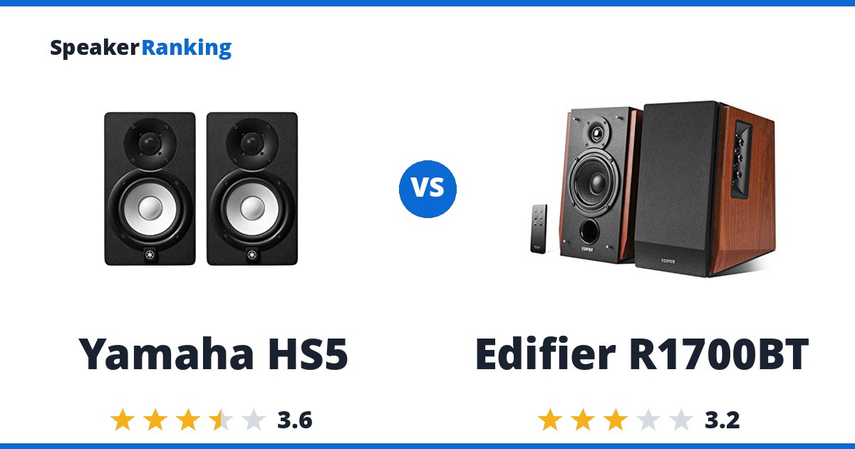 Yamaha HS5 vs Edifier R1700BT