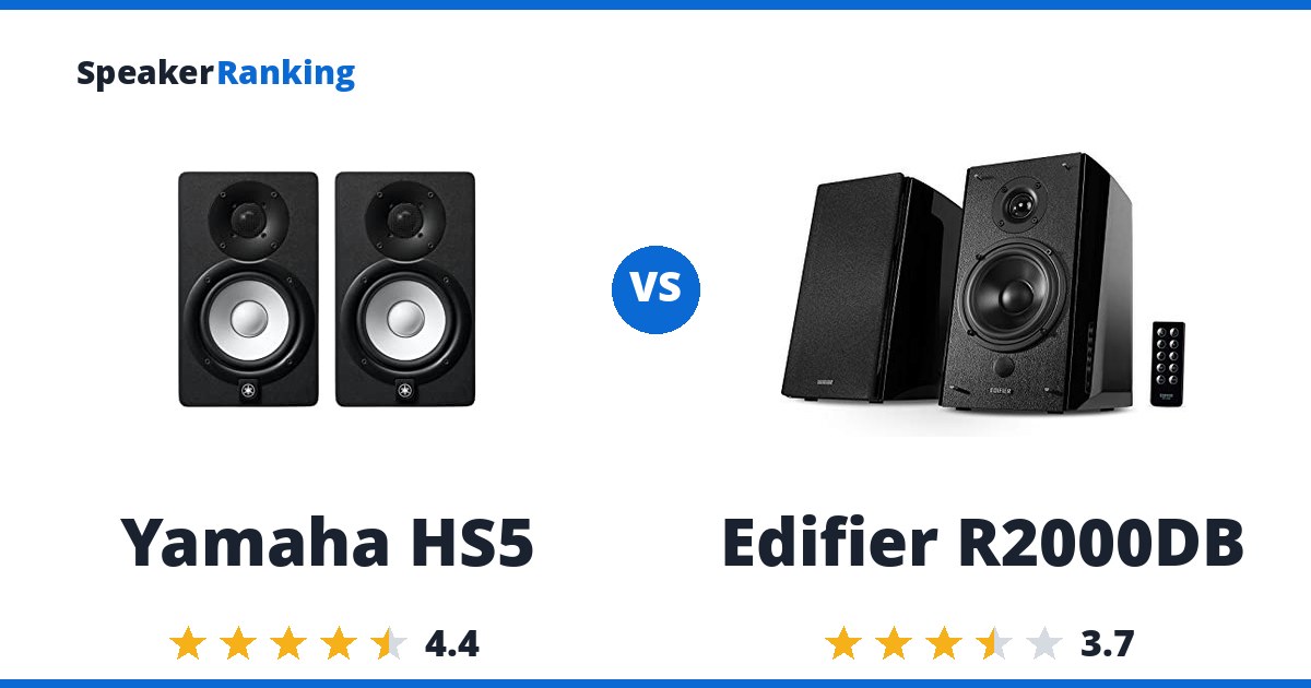 Yamaha HS5 vs Edifier R2000DB