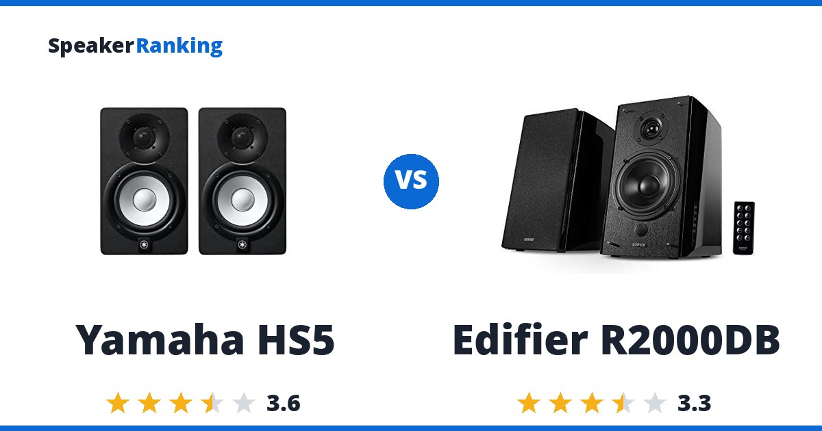 Yamaha HS5 vs Edifier R2000DB