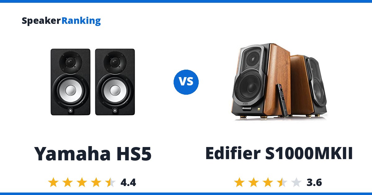 Yamaha HS5 vs Edifier S1000MKII