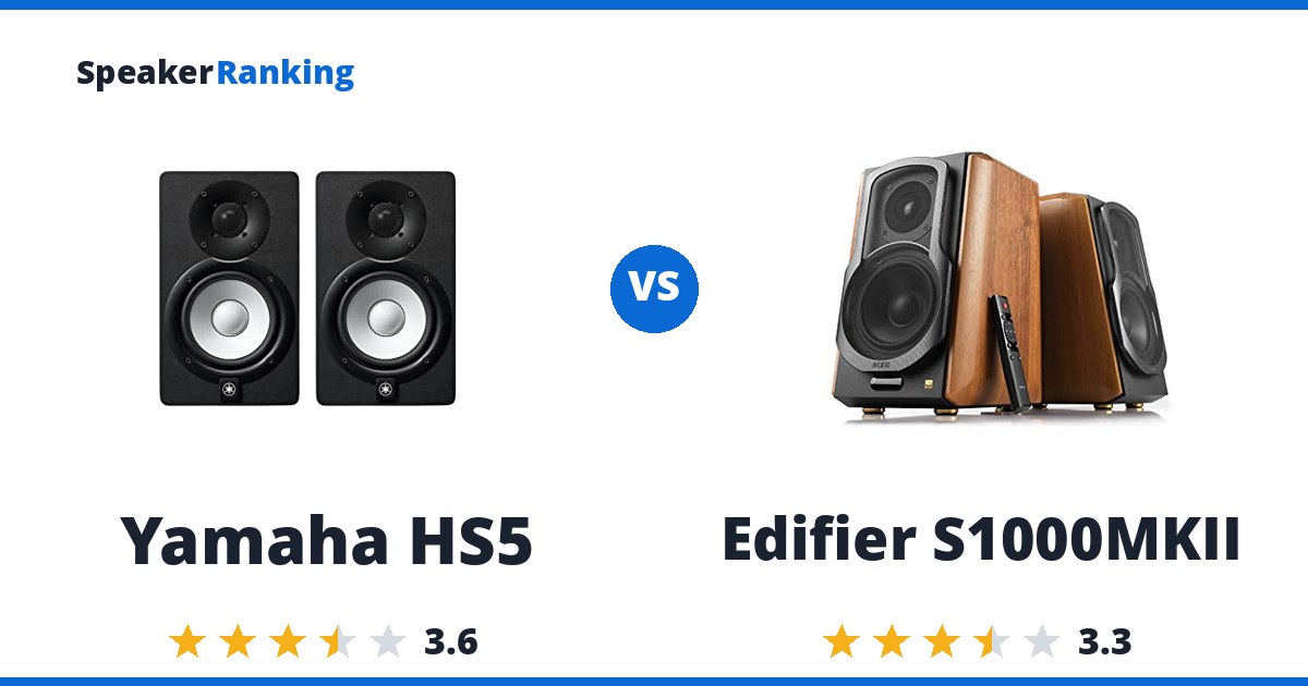 Yamaha HS5 vs Edifier S1000MKII