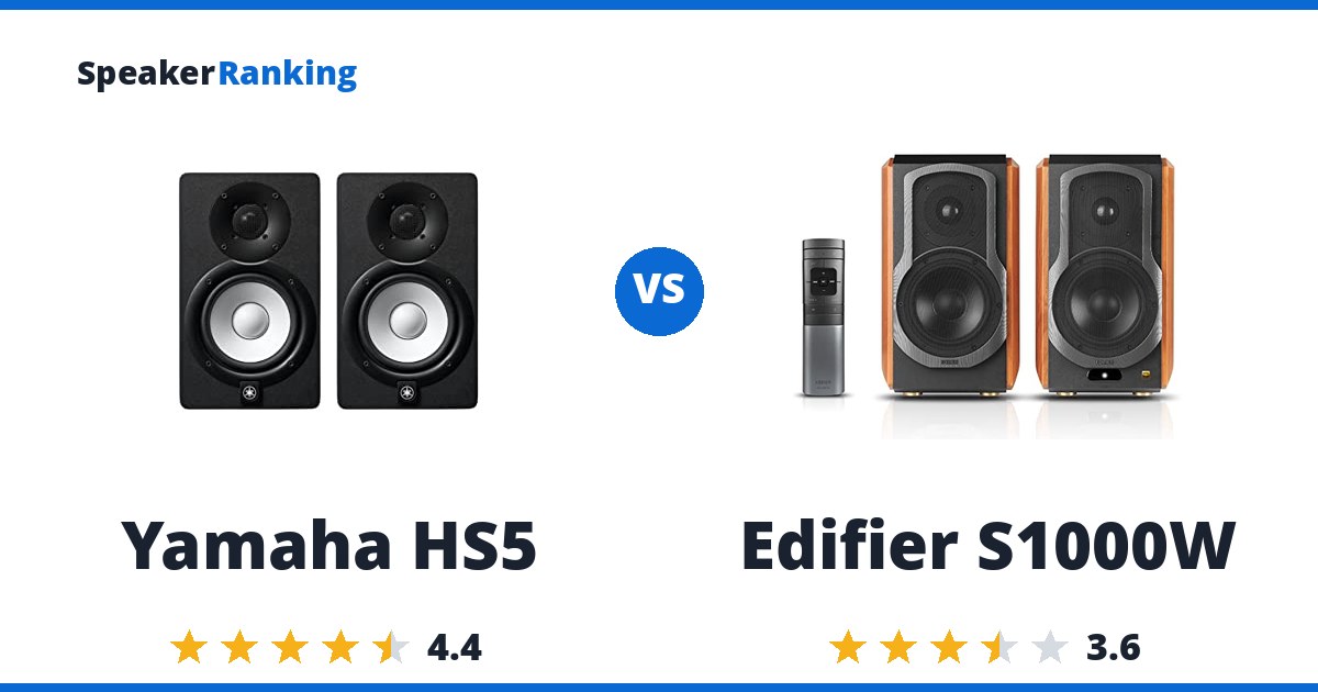Yamaha HS5 vs Edifier S1000W