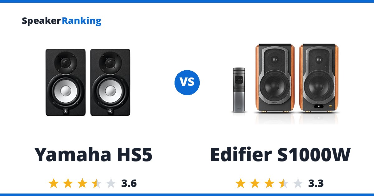 Yamaha HS5 vs Edifier S1000W
