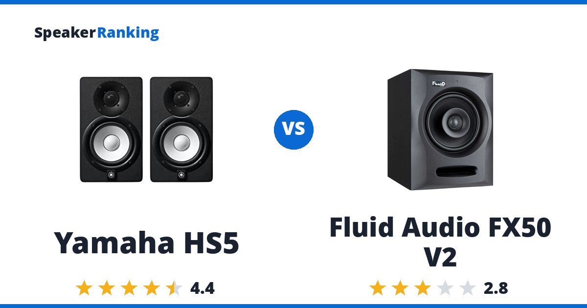 Yamaha HS5 vs Fluid Audio FX50 V2