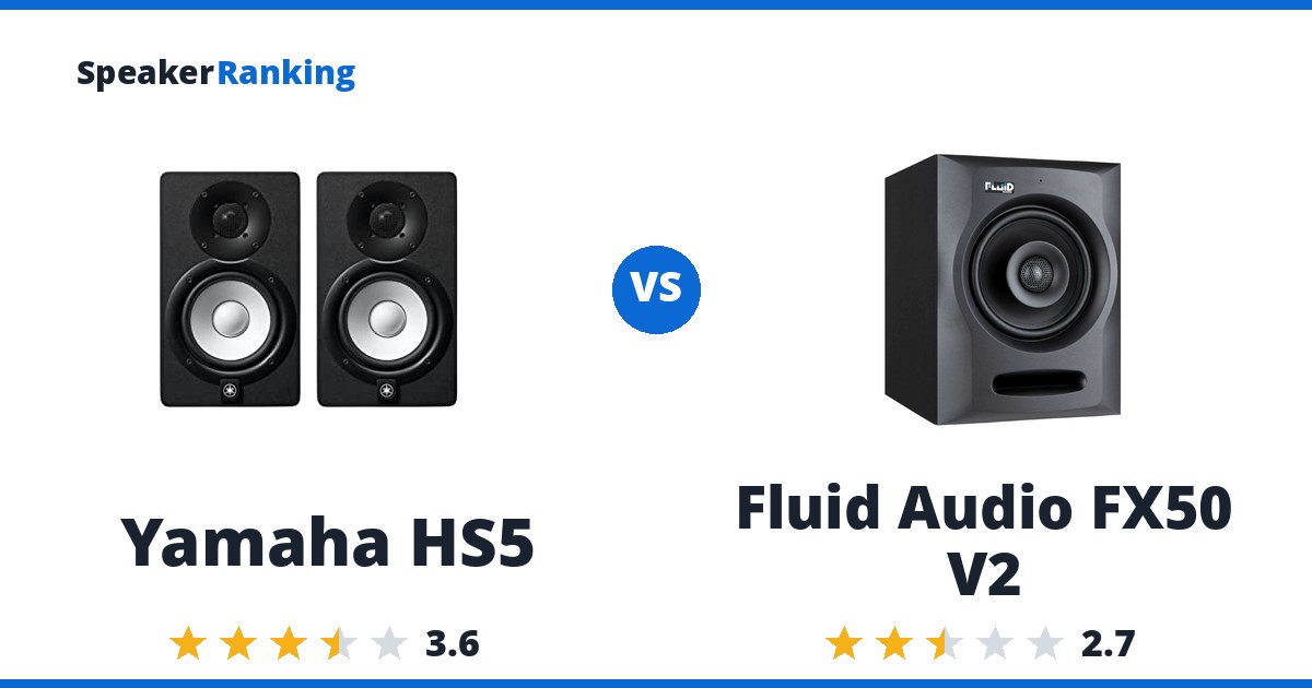 Yamaha HS5 vs Fluid Audio FX50 V2