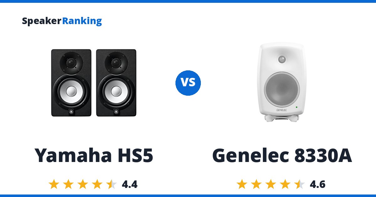 Yamaha HS5 vs Genelec 8330A