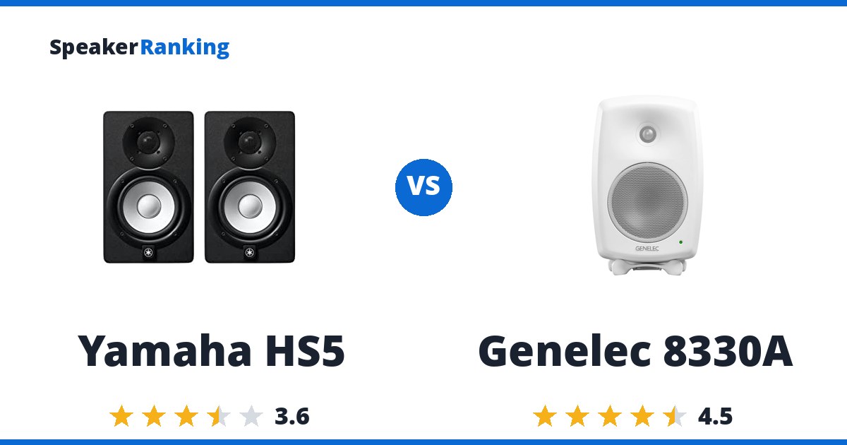 Yamaha HS5 vs Genelec 8330A