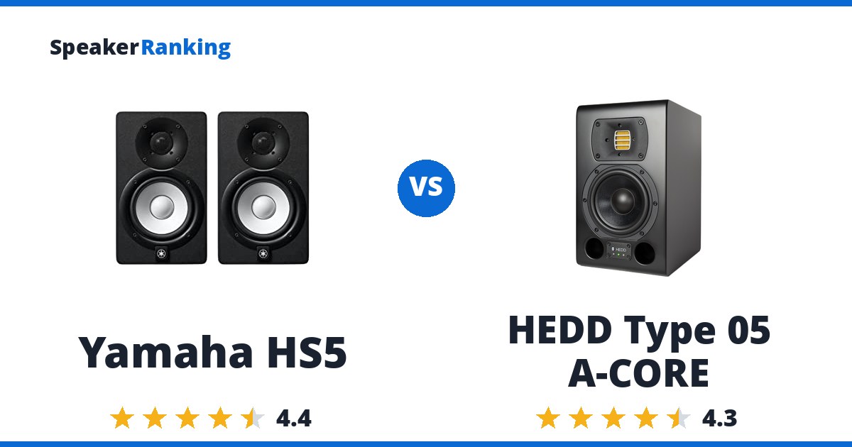 Yamaha HS5 vs HEDD Type 05 A-CORE