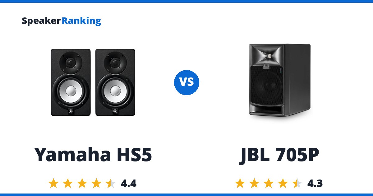 Yamaha HS5 vs JBL 705P