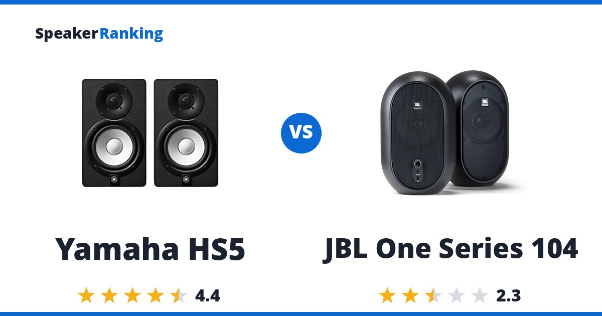 Yamaha HS5 vs JBL One Series 104