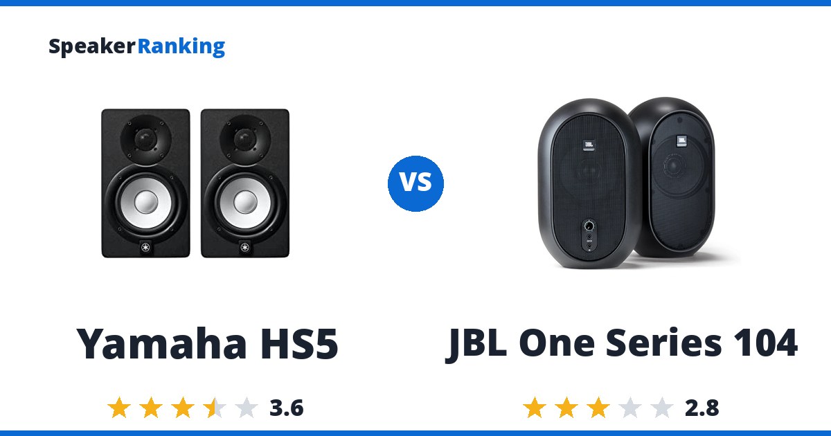 Yamaha HS5 vs JBL One Series 104
