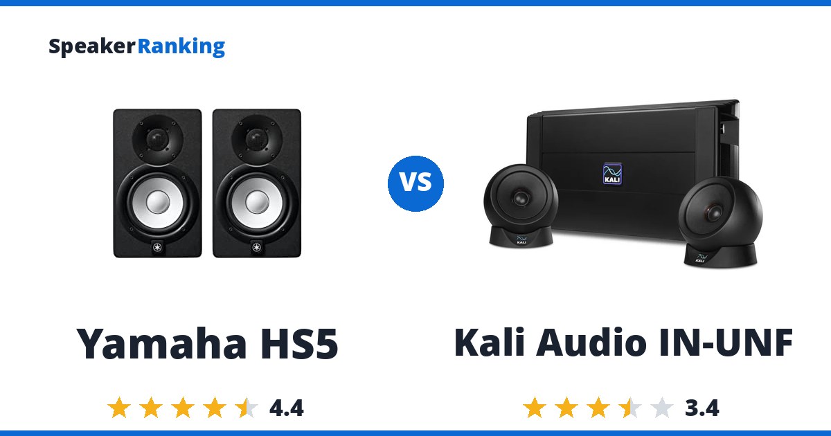 Yamaha HS5 vs Kali Audio IN-UNF