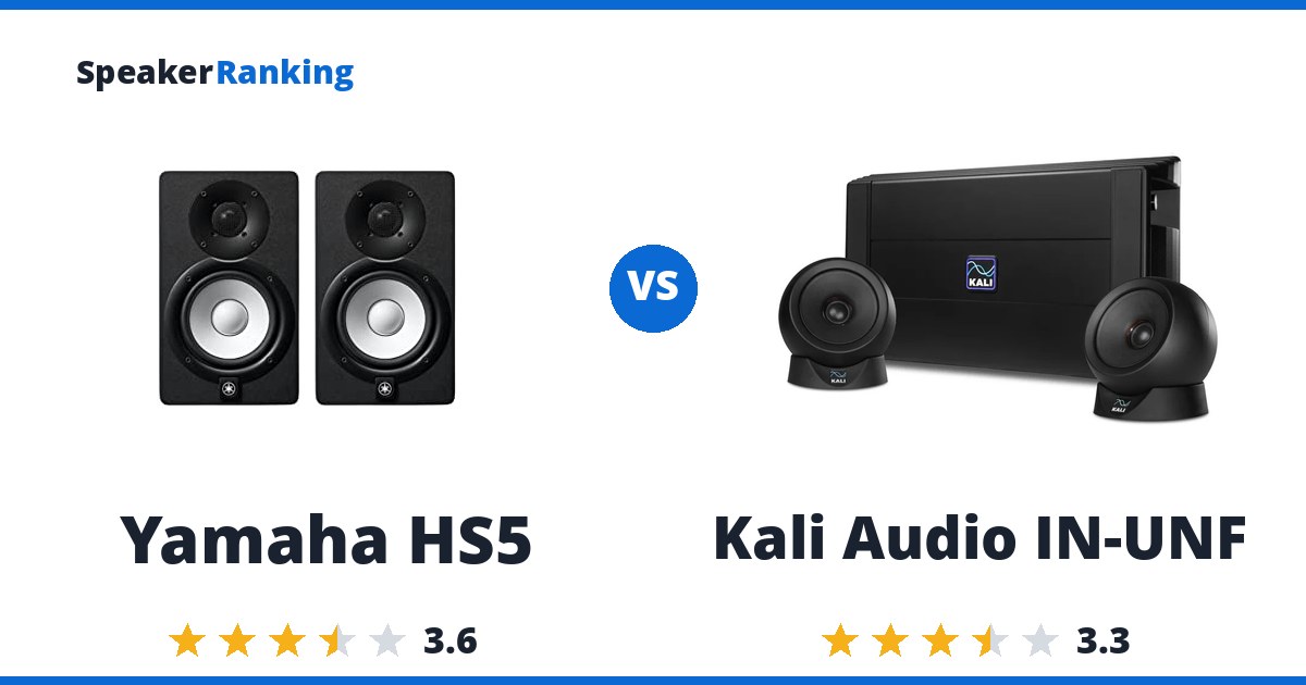 Yamaha HS5 vs Kali Audio IN-UNF