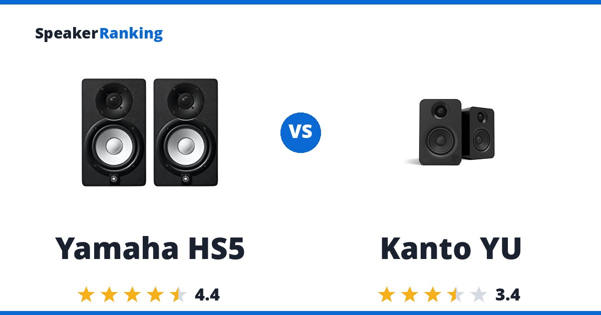 Yamaha HS5 vs Kanto YU