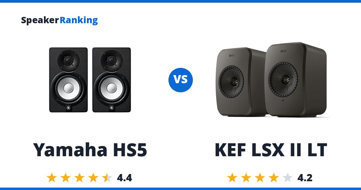 Yamaha HS5 vs KEF LSX II LT