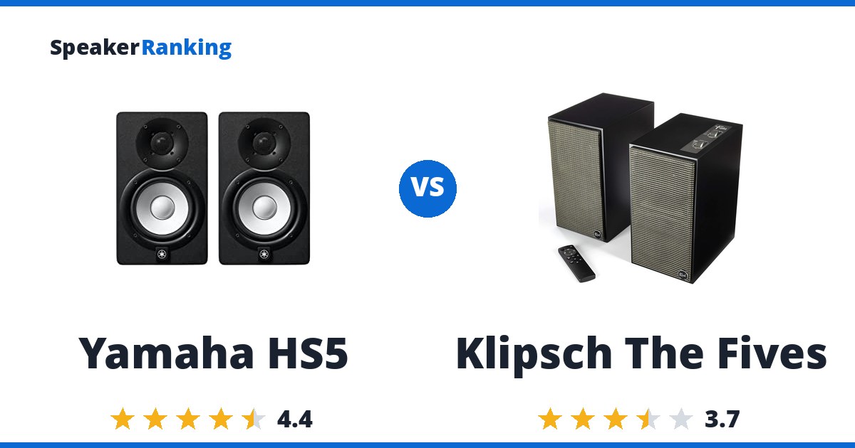 Yamaha HS5 vs Klipsch The Fives